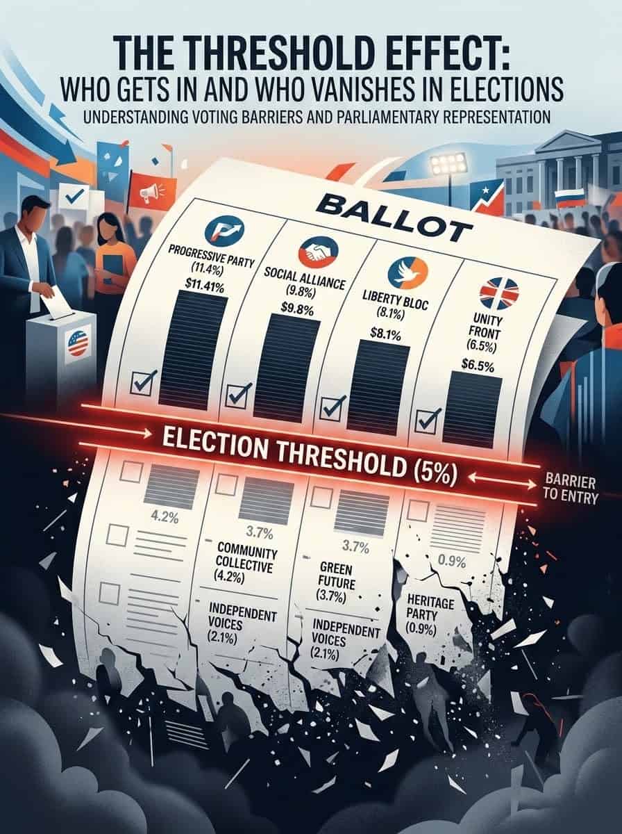 The 4%, the 5%, and the Votes That Vanish. How a tiny number decides whether your vote counts at all
